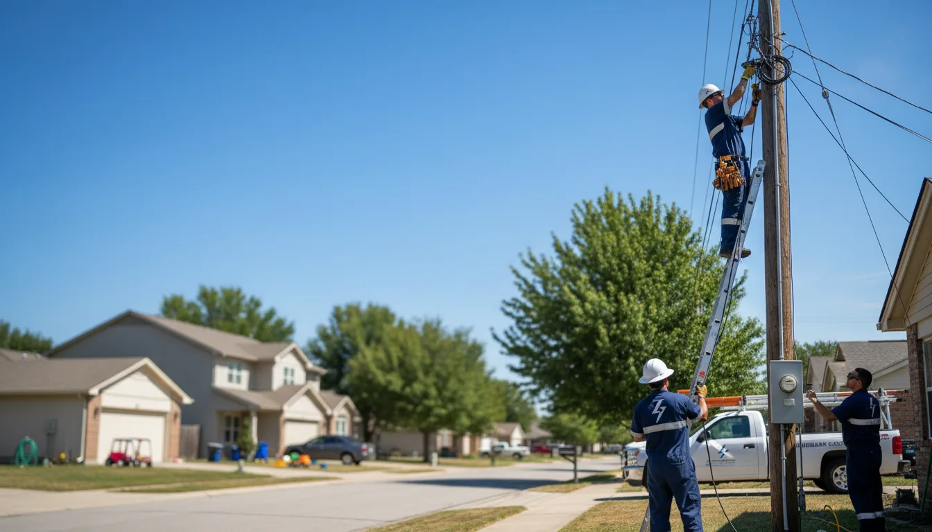 Residential electrician providing installation services in Maize, KS